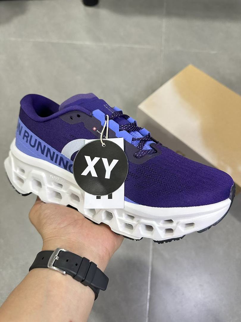 On Running Cloudmonster 2 Sneakers, Purple and Blue