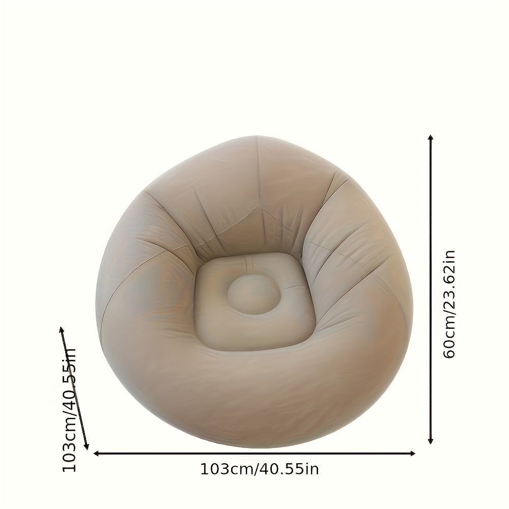 Multifunctional Inflatable Lazy Sofa | Foldable Dual-Use Outdoor Bed | Moisture-Resistant and Durable | Ideal for Office, Camping, Music Festivals | Light, Plastic Material