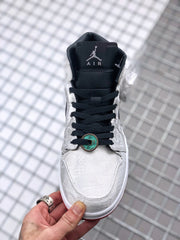 Air Jordan 1 Mid Edison Chen White Silk CU2804-100 Sneakers