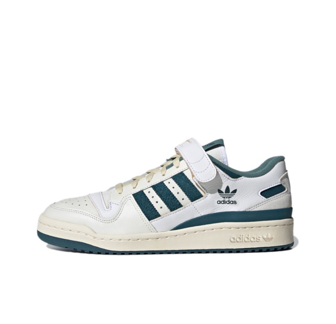adidas Forum Low White and Dark Teal Sneakers GX4536