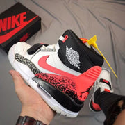 Jordan Legacy 312 Basketball Shoes White Black Red