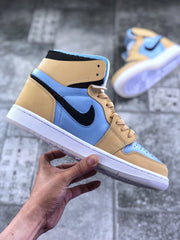 Jordan Air Jordan 1 Zoom CMFT Blue Tan Sneakers CT0979-400