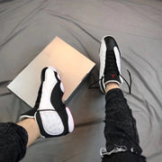 Air Jordan 13 He Got Game Sneakers Black White Red