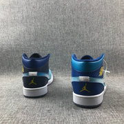 Air Jordan 1 Mid Sneakers Blue Cyan BV7446-400