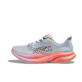 HOKA Running Shoes in Gray, Pink and Lime