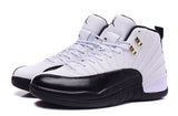 Jordan Air Jordan 12 Retro White and Black High-Top Sneakers