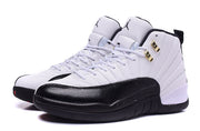 Jordan Air Jordan 12 Retro White and Black High-Top Sneakers