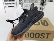 Yeezy 350 V2 Kids Sneakers in Black and Gum