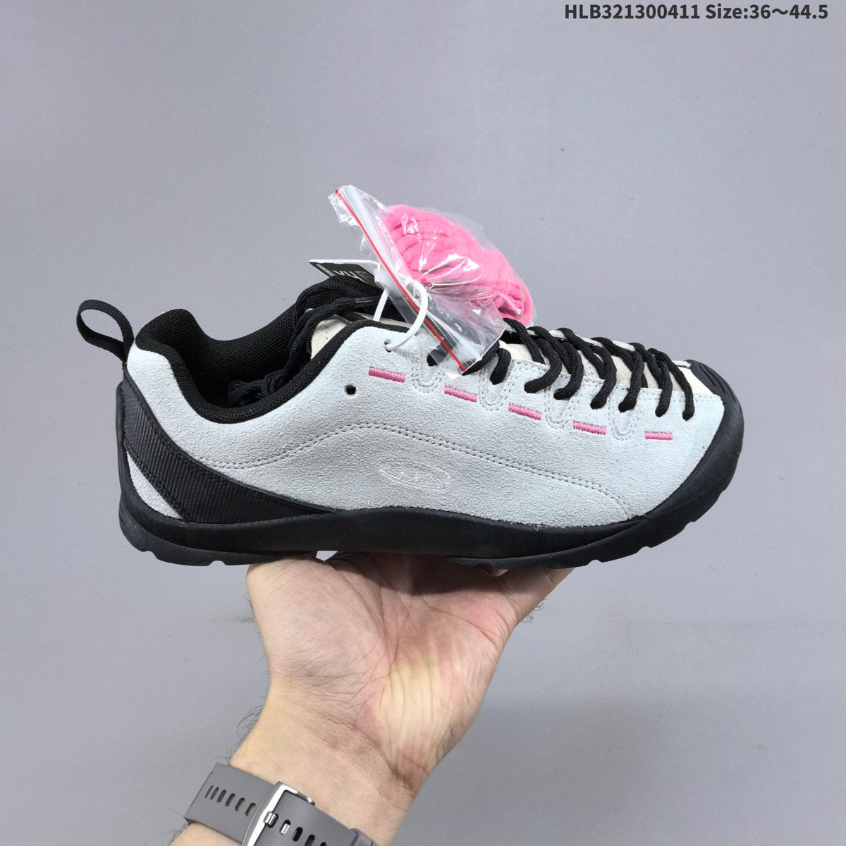KEEN Jasper Low-Top Outdoor Sneakers White Black Pink
