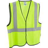 Global Industrial Class 2 Hi-Vis Safety Vest, Solid Polyester, Lime, L/XL (WB641638LL)