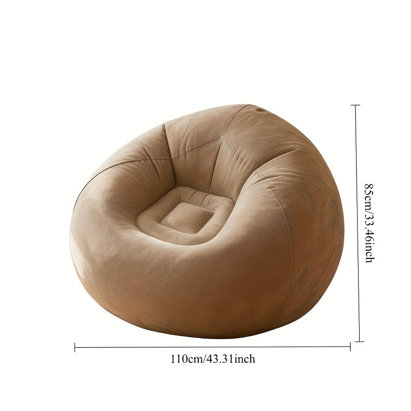 Inflatable Lazy Sofa Chair: Ergonomic Design Fits the Body Shape, PVC Bean Bag Material Is Foldable and Portable, Suitable for Both Indoor and Outdoor Use in Living Rooms, Balconies and Camping Scenarios