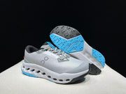 On Cloudsurfer Trail 2 Waterproof Trail Running Shoes Gray Blue