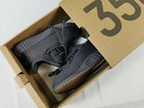 Yeezy 350 V2 Kids Sneakers in Black and Gum