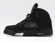 Air Jordan 5 Retro Black Silver High-Top Sneakers AV9175-001