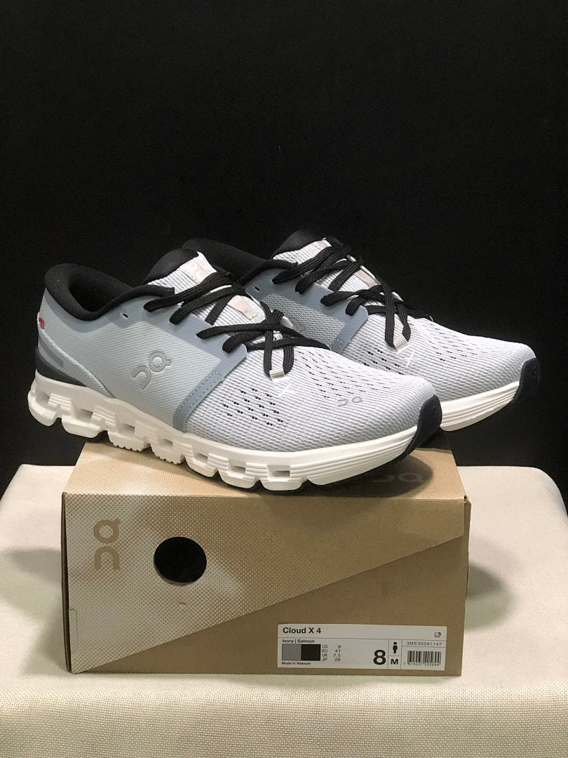 On Cloud X4 Running Shoes in Glacier Gray