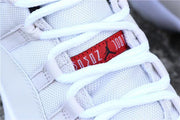 Jordan Air Jordan 11 Platinum Tint White High-Top Sneakers