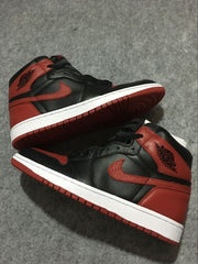 Air Jordan 1 High Black and Red Sneakers