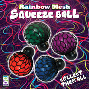 Rainbow Mesh Squeeze Balls - 24 per display