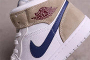 Jordan Air Jordan 1 Mid Sneakers White Navy Beige DO6726-100