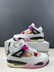 Jordan Air Jordan 4 Retro Comic Sneakers White Black Pink JA1135-100