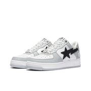 BAPE STA Low Sneakers in Gray and White