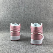 Jordan 1 Mid Pink Women’s Sneakers 555112-100