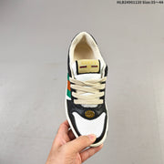 Gucci Screener Low-Top Sneakers in Black and White