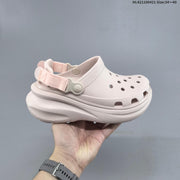 Crocs Platform Clogs with Vent Holes and Heel Straps