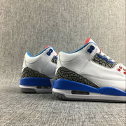 Air Jordan 3 Retro White and Blue Women's Sneakers