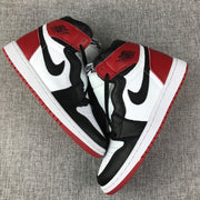 Air Jordan 1 High Black Toe Sneakers 555088-184