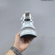 GG-CC G23X4317B Chunky Platform Sneakers, Silver and White
