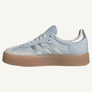 Adidas Originals x Liberty London Women's Silver/Crystal Sky Sambae Sneakers, IH1967