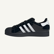 Adidas Originals Men's Black/White Superstar II Sneakers,  JR7313