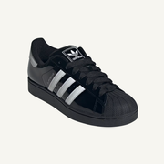 Adidas Originals Men's Black/White Superstar II Sneakers,  JR7313