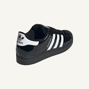 Adidas Originals Men's Black/White Superstar II Sneakers,  JR7313