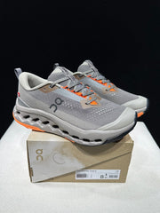 On Cloudsurfer Trail 2 Gray Trail Running Shoes