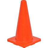 Global Industrial 18" Traffic Cone, Non-Reflective, Solid Orange Base, 2-1/2 lbs (WB708136)