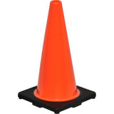 Global Industrial 18" Traffic Cone, Non-Reflective, Black Base, 3 lbs (WB708143)