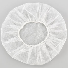 Global Industrial Polypropylene Bouffant Cap, 21", White, 100/Bag (WB708192A)