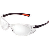 Global Industrial Frameless Safety Glasses, Side Shields, Anti-Fog, Clear Lens, Black Frame (WB708404CL)