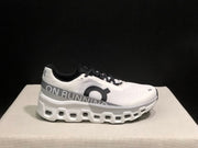 On Cloudmonster 2 Running Shoes, White/Silver