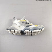 Balenciaga Monday Low-Top Sneakers in Gray and White