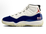 Jordan Air Jordan 11 Blue and White High-Top Sneakers