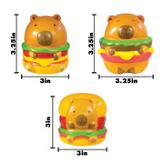 Cheeseburger Capybara Slow Rise Toys - 12 per bag