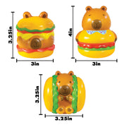 Cheeseburger Capybara Slow Rise Toys - 12 per bag