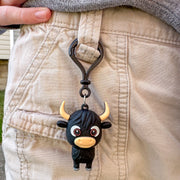 Highland Cow Backpack Buddy Keychains