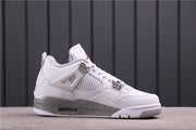 Jordan Air Jordan 4 CT8527-100 White Gray Speckled Sneakers