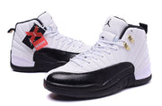 Jordan Air Jordan 12 Retro White and Black High-Top Sneakers