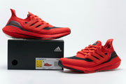 adidas Ultraboost 21 Running Shoes FY0387 Red Black