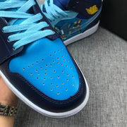 Air Jordan 1 Mid Sneakers Blue Cyan BV7446-400